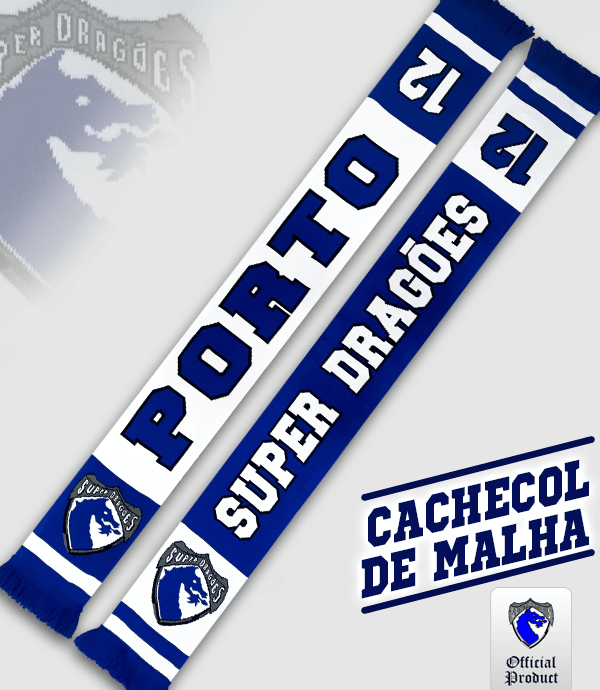Loja Oficial Super Dragões - Cachecol Malha