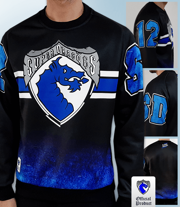 Loja Oficial Super Dragões - Sweat s/ Capuz