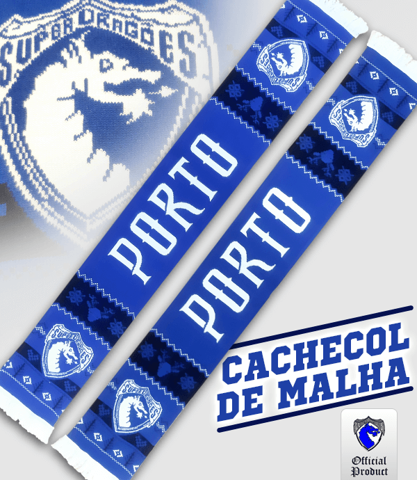 Loja Oficial Super Dragões - Cachecol Malha