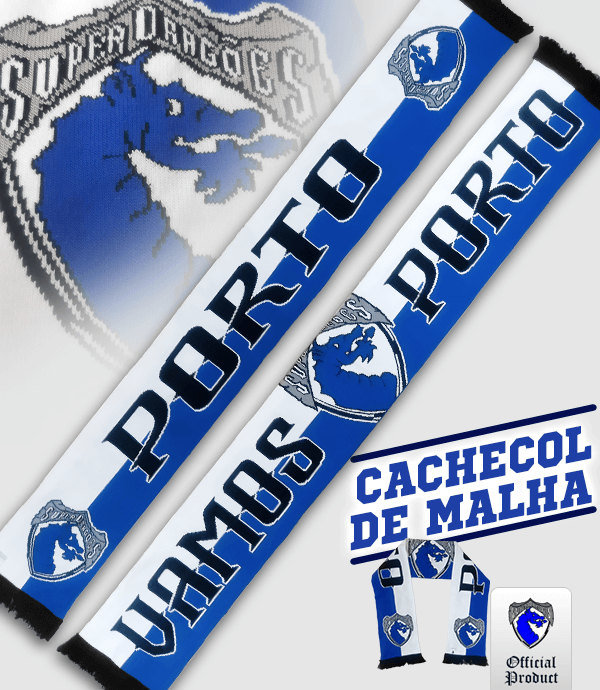 Loja Oficial Super Dragões - Cachecol Malha